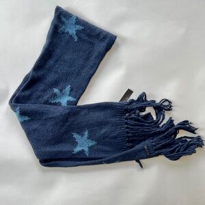 COACH Star Intarsia Scarf in Navy - Vintage